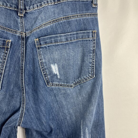 Uniq by Litz Distressed Flared Jeans Women's Size 27 - Picture 9 of 14